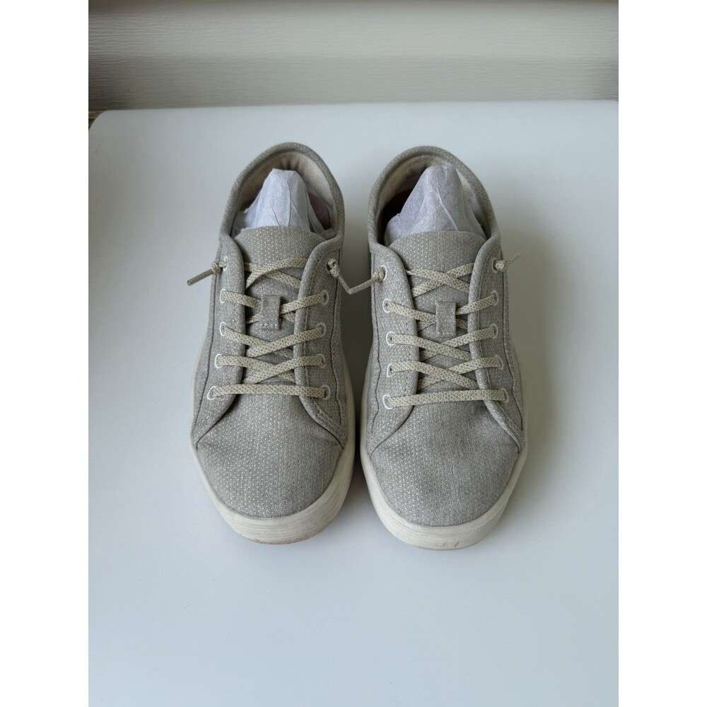 Hey Dude Cody W Heathered Knit Mesh Women’s 7 Light Grey Sneakers Hey Dude